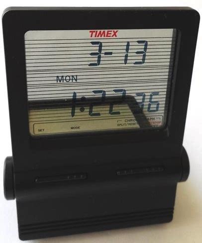 Timex See-Thru alarm late model black