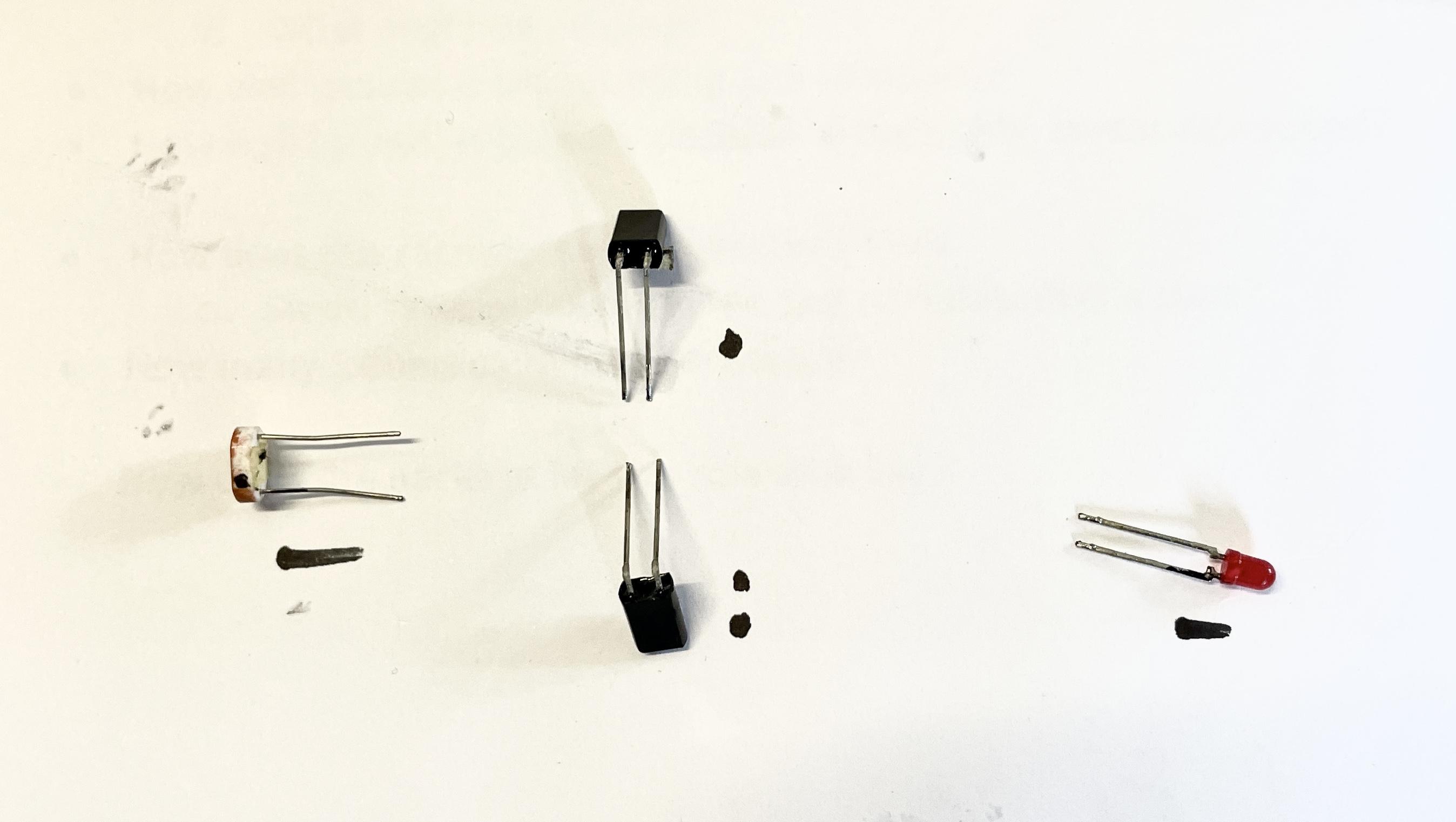 (7b) IR board - Desoldering of lgiht & IR sensor and LED