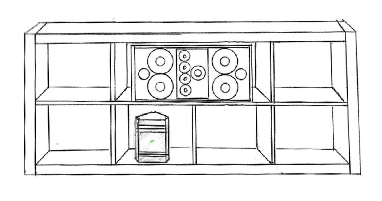 Penta Center in Kallax sketch