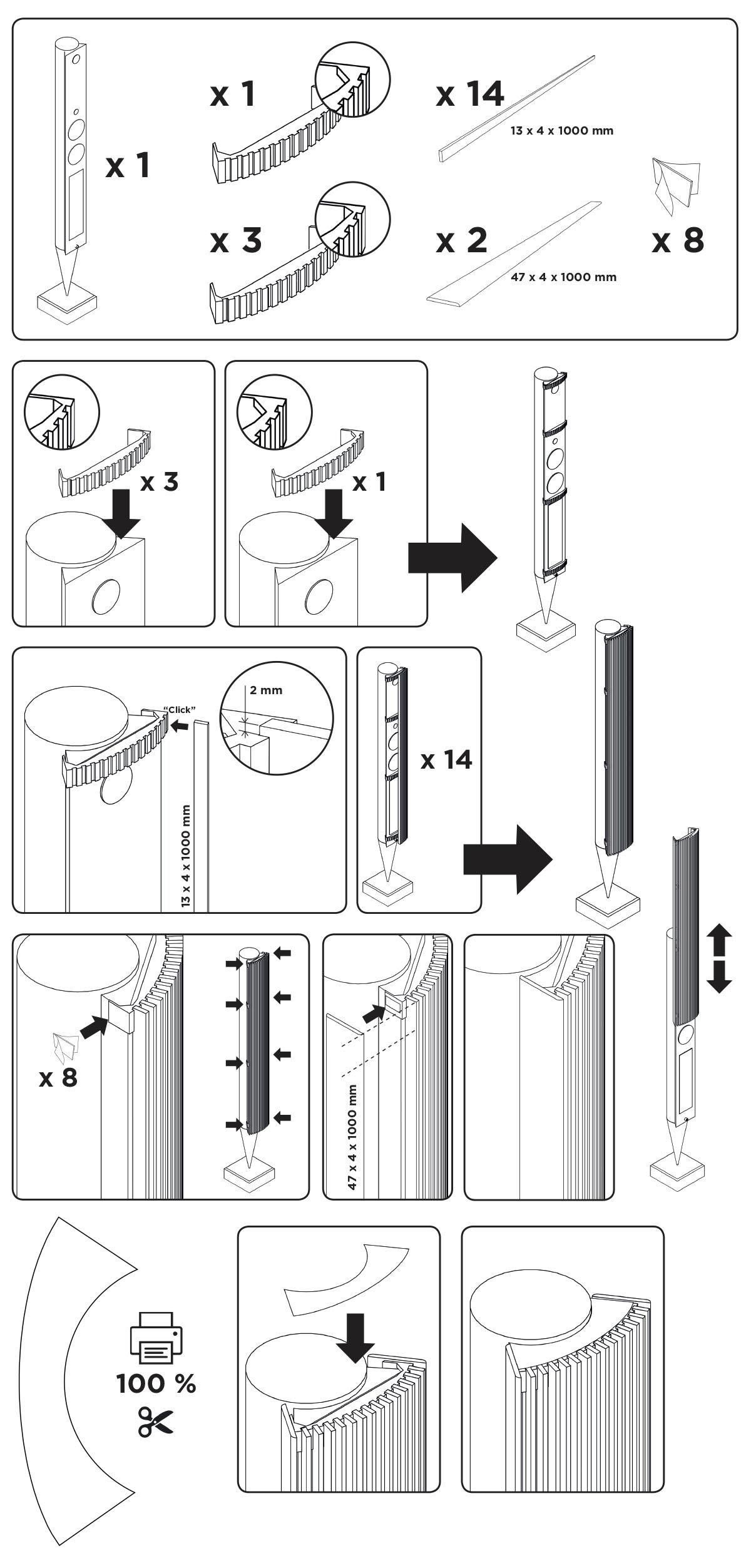 BL8000 wood frets